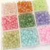 Glass beads loose batch diy beads crystal bracelet beads handmade cinnabar loose beads bracelet jewelry accessories glass beads