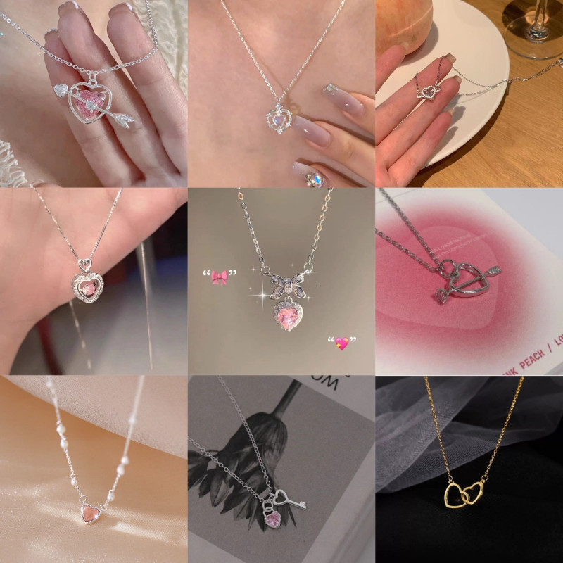 [Collection of love models] Butterfly necklace for women, ins trendy niche design, high-end, light luxury and personalized clavicle chain neck