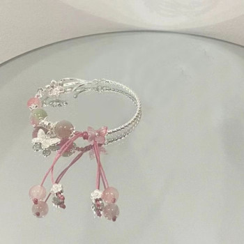 New Chinese-style half-bracelet bamboo butterfly bracelet for women, retro high-looking student version bracelet, niche high-end bracelet