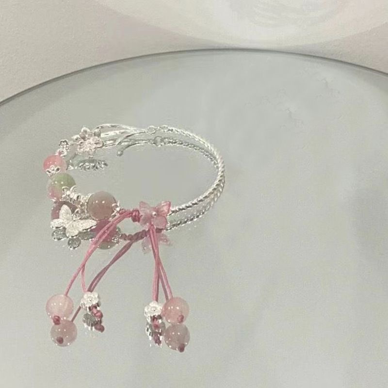 New Chinese-style half-bracelet bamboo butterfly bracelet for women, retro high-looking student version bracelet, niche high-end bracelet