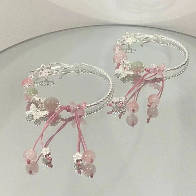 New Chinese-style half-bracelet bamboo butterfly bracelet for women, retro high-looking student version bracelet, niche high-end bracelet
