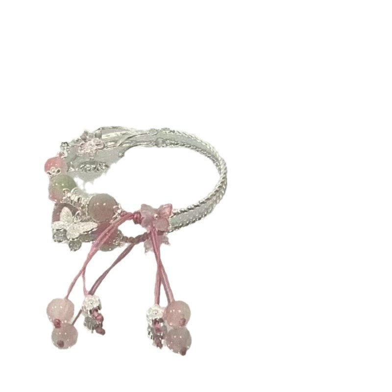 New Chinese-style half-bracelet bamboo butterfly bracelet for women, retro high-looking student version bracelet, niche high-end bracelet