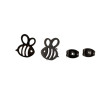 2025 Spring New Stainless Steel Cut Simple Cartoon Bee Earrings Cross-border E-commerce Accessories Spot Wholesale