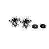 Cross-border European and American stainless steel cutting hollow little bee earrings ins fashion spring fresh girls ear bone nail
