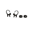 Simple and versatile glossy long tail cat earrings ins female cartoon cute stainless steel pet animal ear jewelry