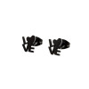 Stainless steel fashion love English monogram earrings for women Korean cute simple love personalized ear accessories