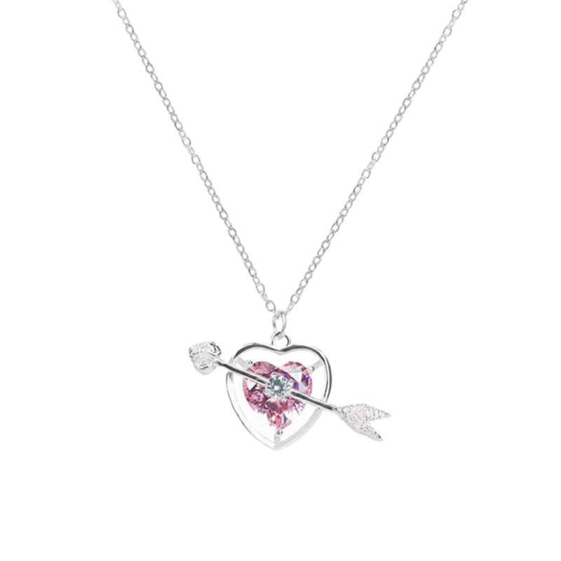 [Love Necklace] Hot Selling Wholesale Necklace for Women Light Luxury Ins Best Friend Niche Fashion Bow Tassel Pendant