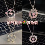 [Cute Necklace] Double-layer Butterfly Ring of Thorns Necklace for Couples Ins Light Luxurious Niche Design