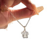 Necklace safety buckle ins six pieces clavicle chain butterfly love light luxury niche advanced new design student best friend