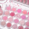 2-4mm millet beads Barbie pink glass handmade DIY homemade hand string beads bracelet necklace loose bead accessories