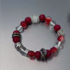 New black round bead bracelet for summer, fresh and elegant, whitening bestie student bracelet