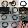 New black round bead bracelet for summer, fresh and elegant, whitening bestie student bracelet