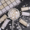 ABS hole imitation pearl loose beads diy handmade beads jewelry accessories homemade bracelet bracelet necklace material