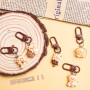 Fun cartoon chocolate bear food toy keychain pendant creative cute diy jewelry pendant girlfriend gift