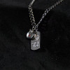 Love and Deep Space Xia Yizhi's same style metal square necklace chain clavicle chain trendy official same style