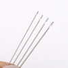 Stainless steel beaded crochet lead elastic rope fine hole string threading beading needle tool hand string beading rope