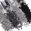 Glass high quality dark black rice beads round beads DIY handmade beads bracelet necklace jewelry accessories