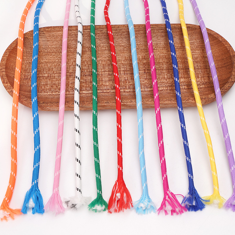 Polyester color rope diy hand-woven jewelry pendant crafts keychain bundle packaging decoration materials