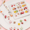 Alloy dripping oil pendant apple core five-pointed star cola beads handmade diy homemade bracelet necklace material accessories