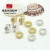 14K color-preserving full diamond micro-paved zircon wrapped twist beads spacer garland accessories diy bracelet jewelry accessories
