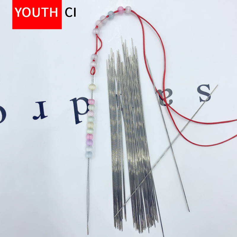 0.1mm ultra-fine beading needle diy jewelry beading tool bracelet handmade open needle small hole beading needle