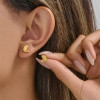 2025 new fashion cute dolphin whale earrings ins mini cartoon girls stainless steel simple earrings