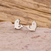 2025 new fashion cute dolphin whale earrings ins mini cartoon girls stainless steel simple earrings