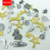 Mixed weighing bead pendant bead pendant jewelry accessories diy handmade beads bracelet alloy jewelry material