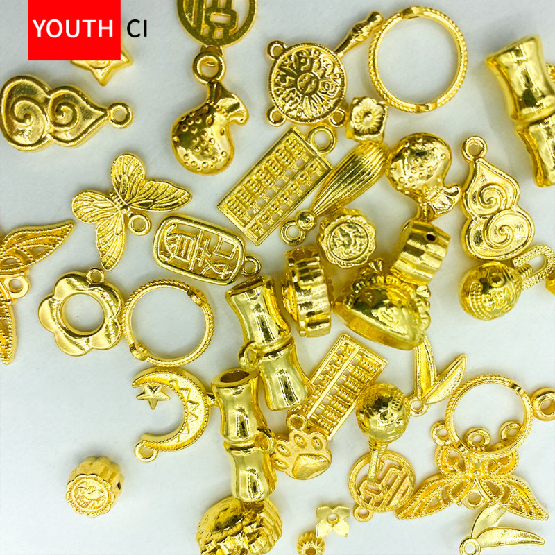 Mixed weighing bead pendant bead pendant jewelry accessories diy handmade beads bracelet alloy jewelry material