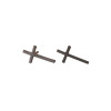 Cross-border supply European and American simple and personalized elongated cross earrings fashionable geometric piercing jewelry stainless steel