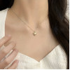 Love Necklace 2025 New Internet Celebrity Clavicle Chain Light Luxury Peach Heart Niche Design Personality Temperament Necklace for Women