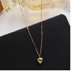 Love Necklace 2025 New Internet Celebrity Clavicle Chain Light Luxury Peach Heart Niche Design Personality Temperament Necklace for Women