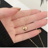 Love Necklace 2025 New Internet Celebrity Clavicle Chain Light Luxury Peach Heart Niche Design Personality Temperament Necklace for Women