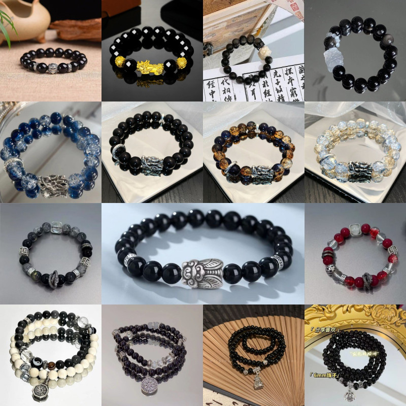 Wholesale new Chinese style bracelets, night market stalls, small commodities, scenic spots, exhibitions, handmade jewelry for best friends in Dunhuang