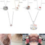 Necklace wholesale, night market stall, non-fading, student party jewelry, versatile, niche design, exquisite and beautiful