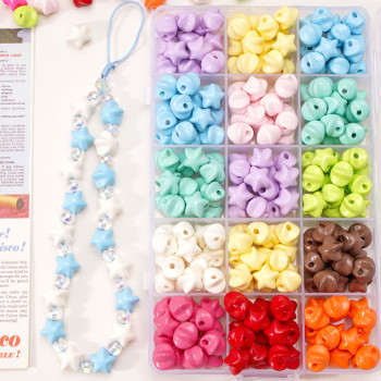 11x11mm acrylic star beads loose beads handmade diy necklace jewelry beading material five-pointed star accessories