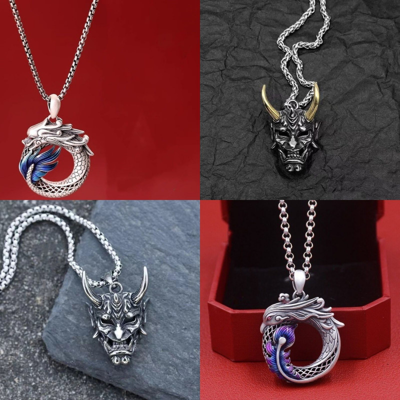 Cross-border hot selling punk style hot selling retro red cross pendant necklace girls chain personalized hip hop wholesale