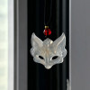 Fox mask necklace, Chinese style aesthetics, fox pendant, guardian spirit, knitted couple's best friend gift for men and women