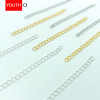 5cm extension chain bracelet bracelet tail chain color-preserving electroplated gold chain diy jewelry accessories necklace bracelet tail chain