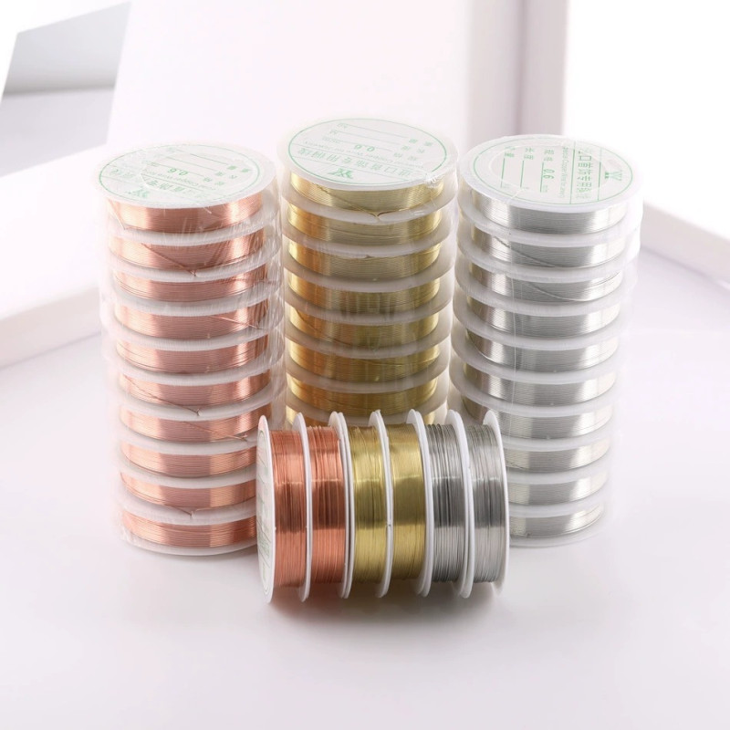 0.2-1.0mm copper wire jewelry wire diy beading tool accessories winding bead lead copper wire material jewelry