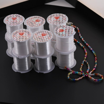 0.15-0.8mm crystal fishing line diy beading material transparent nylon non-elastic jewelry accessories wholesale bracelets