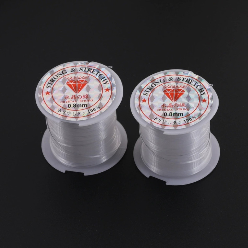 0.15-0.8mm crystal fishing line diy beading material transparent nylon non-elastic jewelry accessories wholesale bracelets