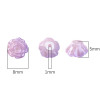 ABS pearl pearlescent two-color camellia diy handmade beading material loose beads making bracelet necklace jewelry accessories