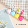 Three-dimensional love encounter peach heart keychain Japanese and Korean style mobile phone case pendant sweet girl diy accessories wholesale