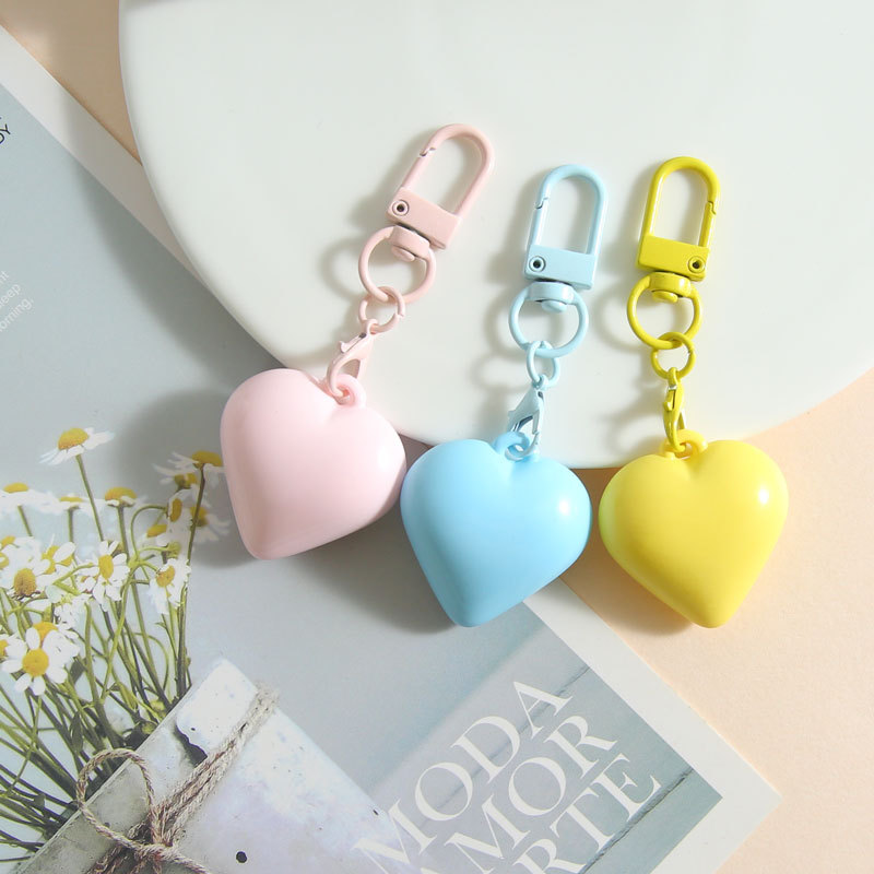 Three-dimensional love encounter peach heart keychain Japanese and Korean style mobile phone case pendant sweet girl diy accessories wholesale
