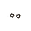 Cross-border punk style stainless steel cutting earrings fashion jewelry gear shape three colors optional factory ready stock wholesale
