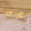 2025 Halloween Skull Earrings Punk Series Cartoon Personalized Stainless Steel Ear Bone Nails Factory Direct Sales