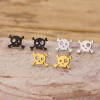 2025 Halloween Skull Earrings Punk Series Cartoon Personalized Stainless Steel Ear Bone Nails Factory Direct Sales