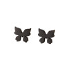 New style girls light luxury stainless steel cut small fresh personalized butterfly earrings versatile earrings cross-border spot wholesale
