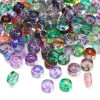 Domestic glass high-quality rice beads high color retention two-color cross-cut round beads handmade diy beaded bracelet material accessories